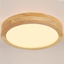 Led Modern Ceiling Lights 40CM Round Indoor Ceiling Lights Wood Ceiling Light For Hallway Bedroom Kitchen Living Room Warm White