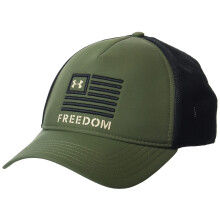 Under Armour Miesten Freedom Trucker -hattu (391) Marine OD Green/Black/Desert Sand, yksi koko sopii kaikille