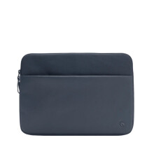 Hoes - INCACE - MacBook Pro 14 inch - Polyester 900D - Voering van nepbont - Marineblauw
