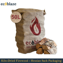 Ecoblaze Kiln Dried Hardwood Firewood Logs 50L for Wood Burner & Pizza Oven