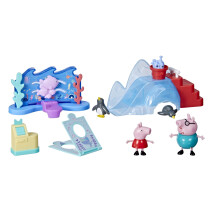 Peppa Pig Peppas Adventures Peppas Aquarium Adventure Playset Jouet pr scolaire : comprend 4 figurines et 8 accessoires ; partir de 3 ans
