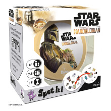 Spot It! Mandalorian A csaldi sebessg- s megfigyelojtk Mandalorian sorozatkiadsa! Szrakoztat jtk 6 ven felli gyerekeknek, 2-8 jtkos 1