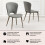 (Grey, 4 x Chairs) Alto Leather Dining Chair 6