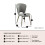 (Grey, 4 x Chairs) Alto Leather Dining Chair 7