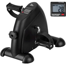 Mini Exercise Bike Uten Under Desk Bike Pedal Exerciser Peddler Exerciser Portable Foot Cycle Arm & Leg Peddler Machine with LCD Screen Displays (B
