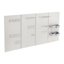 Amazon Basics Metal Pegboard Kit  Rust and Scratch Resistant - 48 Piec