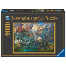 Puzzle 9000 kappaletta Taikainen lohikäärmeiden metsä, Fantastinen, Aikuisille, 16721, Ravensburger