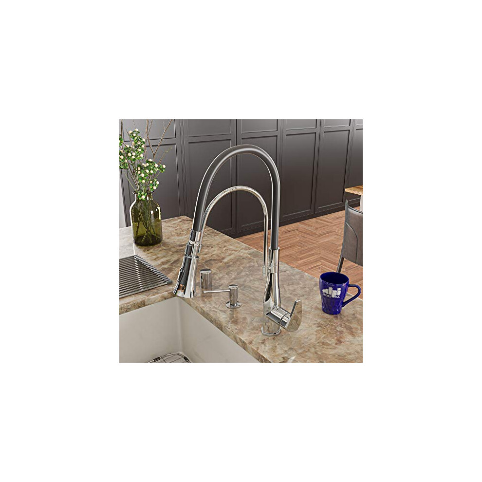 Photos - Tap Alfi brand ABKF3001-PC Kitchen Faucet, Polished Chrome 