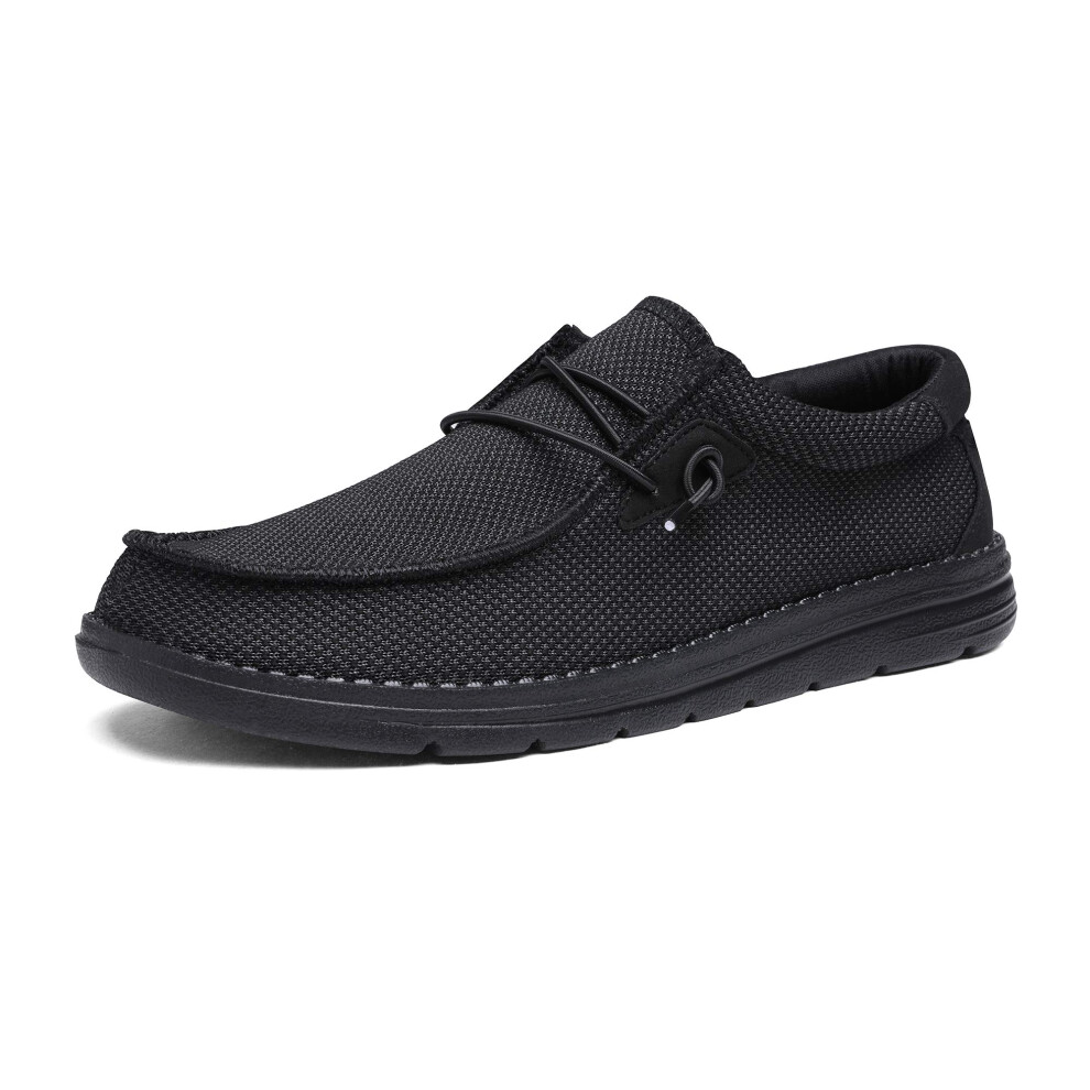 Bruno Marc Breeze Mocassini Elasticizzati Slip-On Da Uomo, Scarpe Casual Leggere E Comode, Scarpe Da Barca, Taglia 10, Nero, Taglia 7 Usa