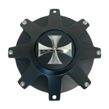 Cali Offroad 9100 Busted Wheel C109100MB Cross Logo Matte Black Wheel Center Cap