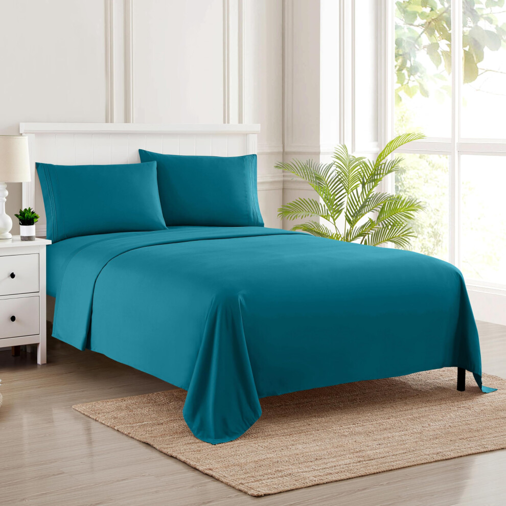 Sweet Home Collectio California King Sheet Sets - Breathable Luxury Sheets With Full Elastic & Secure Corner Straps Built In - 1800 Supreme Collection Deep Pocket Bedding