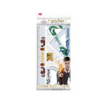 Maped - Rikkoutumaton j ljityssarja - 4 kpl - 30 cm viivain + 60 neli / 21 cm + 45 neli / 21 cm + 180 astelevy 12 cm - Harry Potter