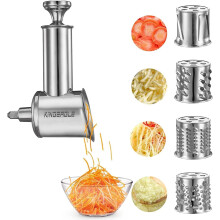 Edelstahl-Schneider-Aufsatz fr KitchenAid-Mixer, Ksereibe, Allesschneider fr KitchenAid-Mixer, Zubehr fr Kitchenaid