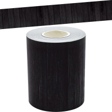 Risorse create dagli insegnanti Bordo dritto arrotolato in legno nero - 50 piedi - Decora bacheche pareti scrivanie finestre porte armadietti scu