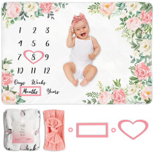 Cobertor de Marco de Bebê Moderno - Cobertor de Fleece Super Macio para Menino/Menina - Perfeito para o Primeiro Ano do Bebê