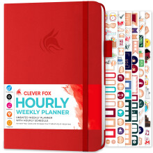 Clever Fox Planner Planl?gning - Ugentlig og m?nedlig Life Planner med Time Slots Aftalebog og daglig arrang?r for at ?ge produktiviteten udatere