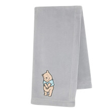 Lams & Ivy Disney Baby Winnie The Pooh Hugs Gray Soft Fleece Baby T?ppe