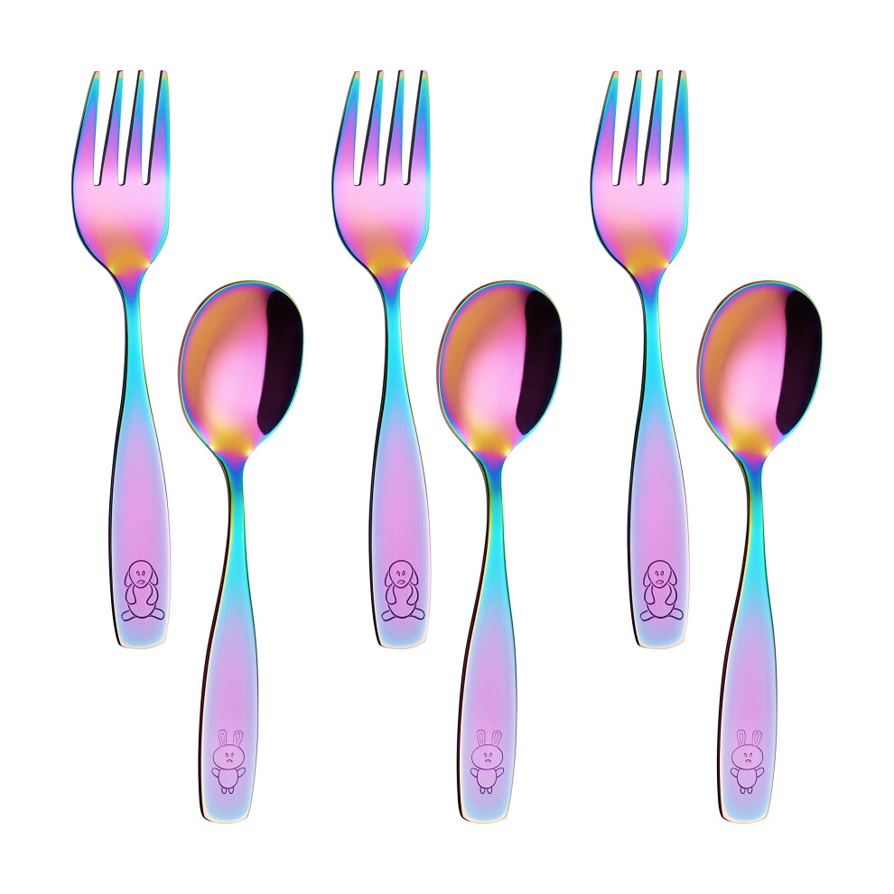 Kids Silverware Children's Safe Flatware Set Stainless Steel - Children Forks And Dinner Spoons Toddler Utensils Metal Cutlery Set For Lunchb Annova