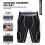 Exxact Sports Touchdown 5-Pad Νεανικό Κολάν Ποδόσφαιρου - Μαύρο Compression Shorts με Θέση Στήριξης 2