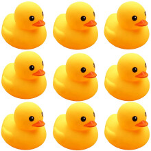 CICITOYWO Gele Badeendjes 10 stuks Voorschoolse Badspeelgoed Bad Drijvende Piepende Eendjes Cadeau voor Babyshower Zuigelingen Kinderen Peuter Feestd