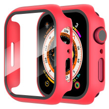 Diruite Suoman 2er-Pack fr Apple Watch Serie 8/7/6/5/4/Serie SE/SE 2 44 mm Rundum-Displayschutzhlle aus gehrtetem Glas, ultradnn fr iWatch 44 mm