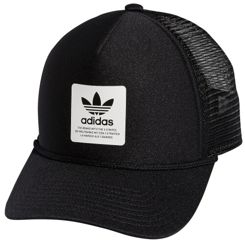 Adidas adidas Originals Dispatch Trucker 5-Panel High Crown Mesh-Back Adjustable Strapback Cap Schwarz/Wei Einheitsgre