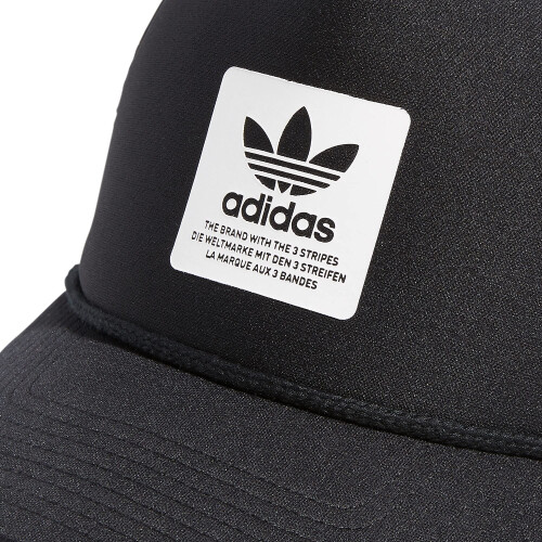 Adidas adidas Originals Dispatch Trucker 5-Panel High Crown Mesh-Back Adjustable Strapback Cap Schwarz/Wei Einheitsgre 2