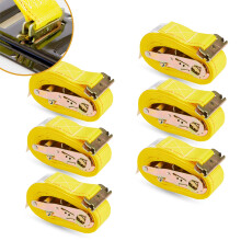 6er-Pack E-Track-Ratschengurte mit einer Strke von 2"" x 16' x 4 und 400 lbs fr die Ladungssicherung in geschlossenen Anhngern und Lieferwagen von