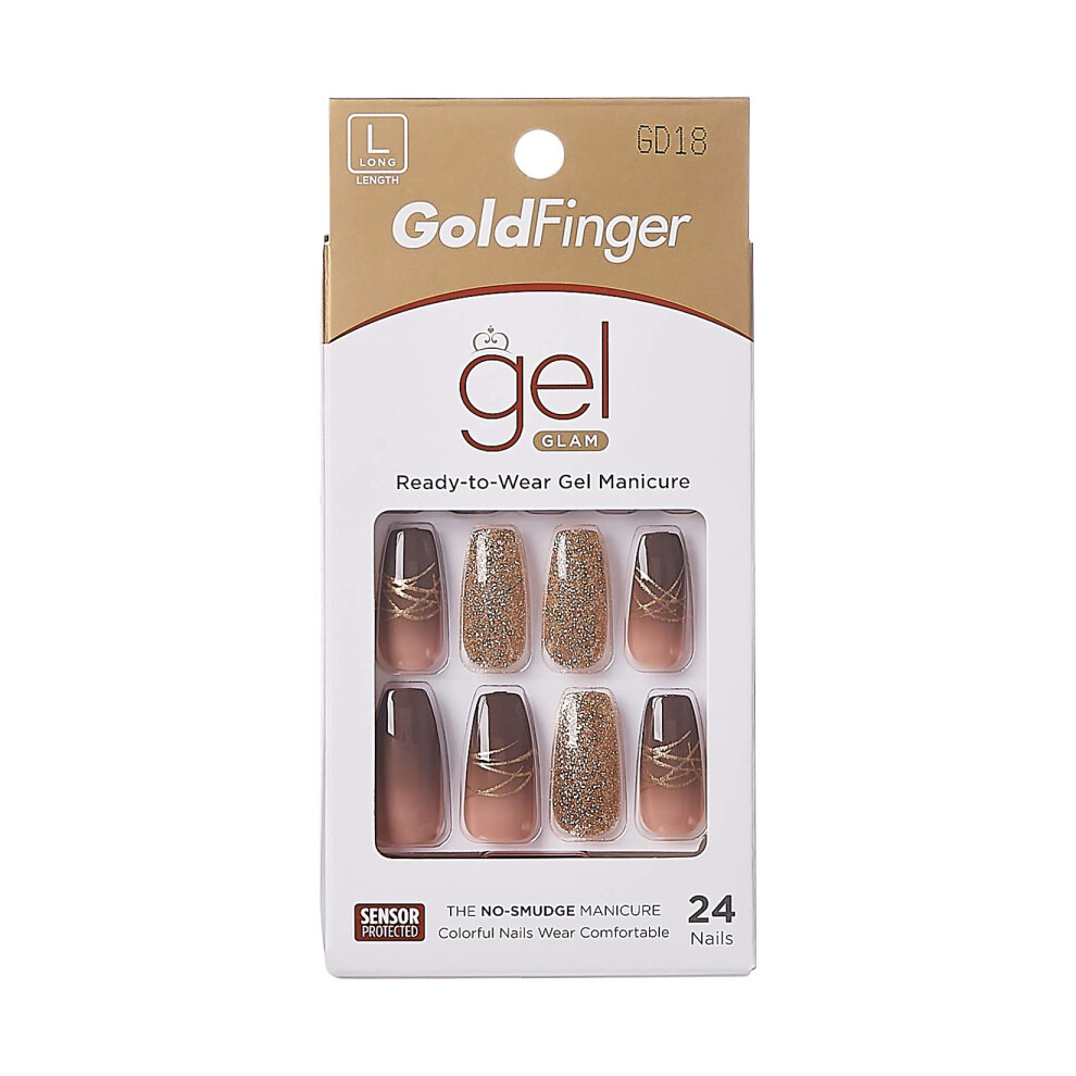 Goldfinger Gold Finger Gel Glam Design Nail (Gd18)