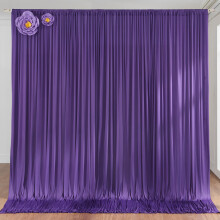 10ft x 10ft riduri de fundal gratuit perdea de fundal purpuriu pentru petreceri din poliester fundal drapuri panouri 2 panouri 5x10ft pentru foto