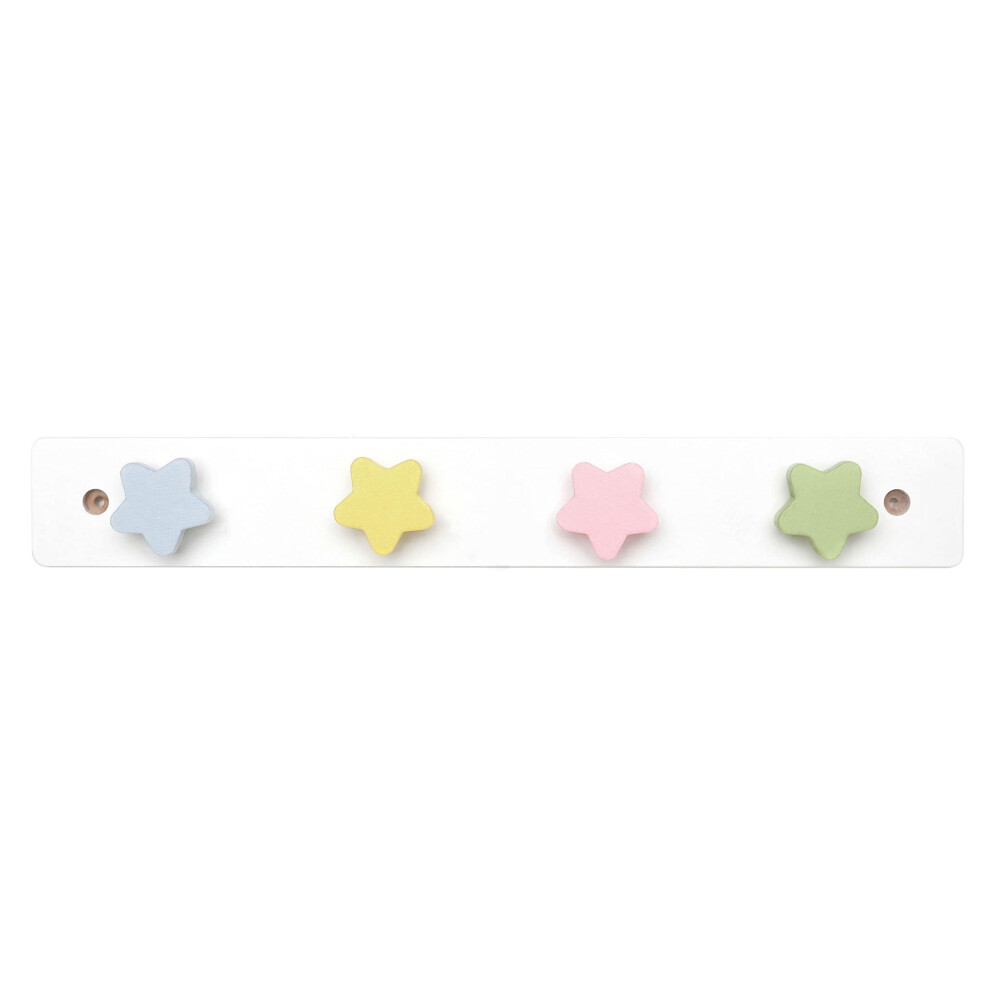 Porte-manteau mural WONDERBEE pour enfants | Crochets muraux pour sacs à dos, serviettes et manteaux | Patère murale de 35,6 cm | Décoration pour