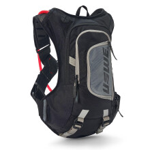 Zaino idrico USWE Moto Hydro 8L con sacca d'acqua da 3,0L/100oz, di alta qualit e anti-rimbalzo, per moto da enduro e fuoristrada, nero e grigio