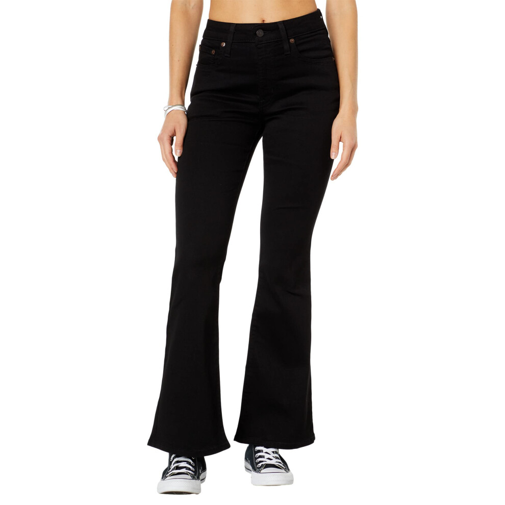 Jean ?vas? taille haute Levi's 726 pour femme (neuf) Noir doux, taille 29