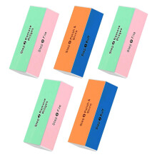 Soft 'N Style 4 Way Shiny Block / 4 Step Buffing Block Shine Nail Buffer 5 stk.