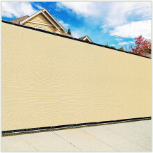ColourTree 8' x 12' Beige Zaun-Sichtschutz - Handels?bliche Qualit?t 170 GSM & Heavy Duty - 3 Jahre Garantie - Kabelbinder inklusive