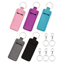 Meiiy - Funda para b lsamo labial, estuche con clip para l piz labial, soporte para brillo labial, regalo para mujer (5 unidades)