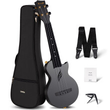 Enya Soprano Ukulele 21 tommer carbonfiber rejse Ukelele nova u mini Simple Yukalalee med nybegynderkit inkluderer case strap capo strings profes
