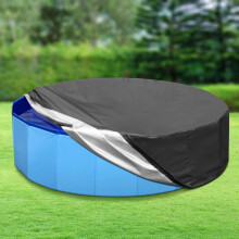 Tufmunb de 63 inch pentru cini pliabili pentru animale de companie acoperire piscina portabila rotunda rotunda pliabila pliabila cu material de
