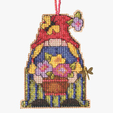 Kit punto croce Mill Hill Garden Girl Gnome Multi
