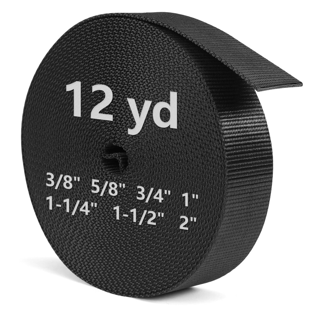 BEYOURD Sangles extra    paisses en nylon robustes pour r   paration d'   quipement de bricolage en ext   rieur (1-1/2"" x 12 yards)