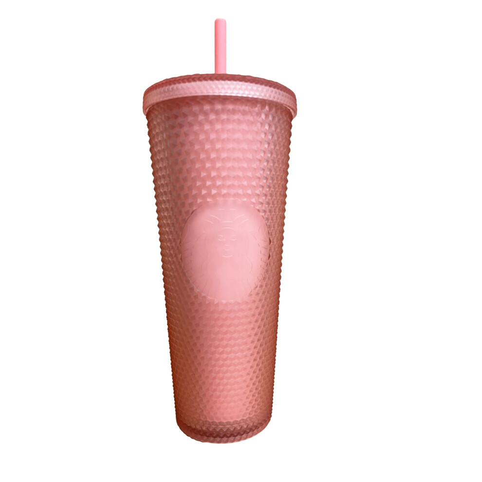 Starbucks 2022 Valentines Soft Touch Pink Studded Venti (24 oz) Tumbler
