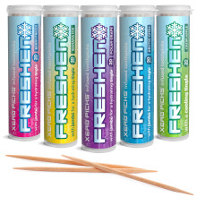 Xero Picks Freshen - Aromatisierte Zahnstocher - Frischer Atem - 100 Stück - 5er Pack - Auswahl