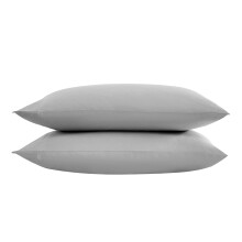 Vera Wang - Pillow Case Set Luxury Sateen Cotton Bedding 800 Thread Count Soft & Smooth Home Decor (Steel Grey Standard Pillowcases)