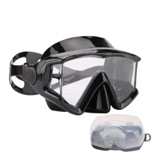 AQUA A DIVE SPORTS Dykkermaske Anti-Fog Sv?mmesnorkelmaske Velegnet til voksne Scuba Dive Swim Snorkelbriller Masker (M308-SORT)