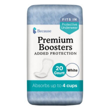 Fordi Premium inkontinensboostere - Tilf?j ekstra absorptionsevne til voksenbleer - Superabsorberende bl?d konturpasform - Unisex - 20 boostere