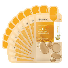 Mediheal Officieel beste nr. 1 Koreaans bladmasker - EGT ampul gezichtsmasker 10 vellen voor intens voedende verstevigende hydratatie met retinale pe