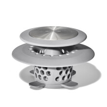 Bouchon de vidange r cup rateur de cheveux en acier inoxydable OXO Good Grips