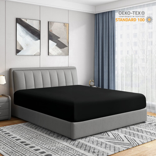 Lençol Ajustável Cathay Home - Ultra Macio - Resistente a Rugas e Desbotamento - 16" de Profundidade 1