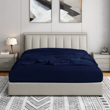 Cathay Home King Foaie montata - dublu periat Ultra Soft - Rid & Fade rezistent - 14 """" Foaie standard montata pentru buzunar - Fit pentru 12 """"