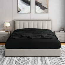 Cathay Home King Fitted Sheet  Double Brushed Ultra Soft  Wrinkle  Fade Resistant  14 Standard Pocket Fitted Sheet Only